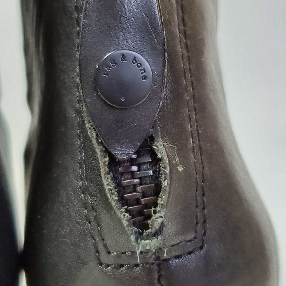 Rag & Bone Newbury 2.0 Black Leather Bootie - Picture 3 of 5